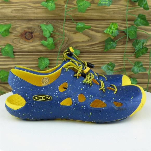 KEEN Boys Gladiator Shoes‎ Sandal Blue Synthetic Drawstring Size Y 4 Medium - Picture 5 of 8